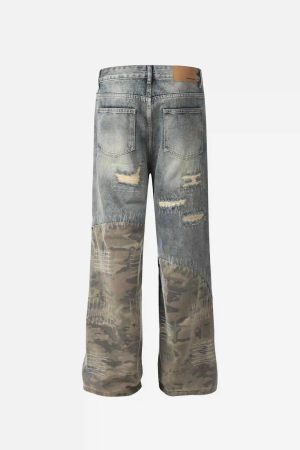 Concert Outfit Hip Hop Street Heavy Duty Ripped Jeans