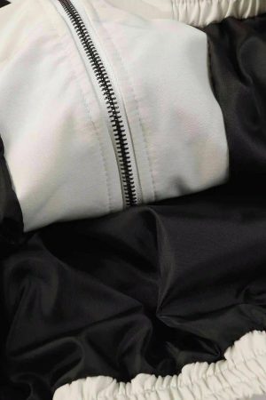 Concert Outfit Hip Hop Street Patches Flame Lapel Jacket