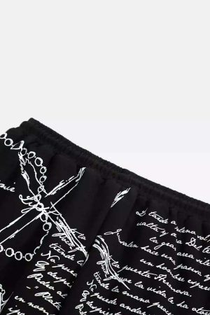 Concert Outfit Hip-Hop Street Print Casual Pants