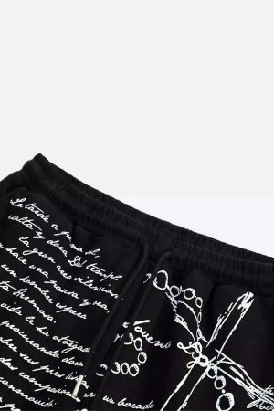 Concert Outfit Hip-Hop Street Print Casual Pants