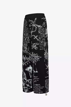 Concert Outfit Hip-Hop Street Print Casual Pants