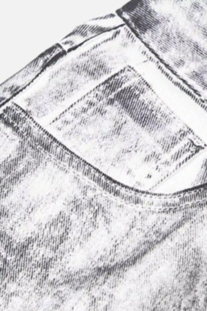 Concert Outfit Hip-Hop Style Painted Dirty Jeans