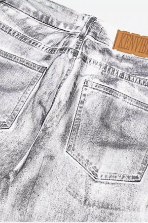 Concert Outfit Hip-Hop Style Painted Dirty Jeans