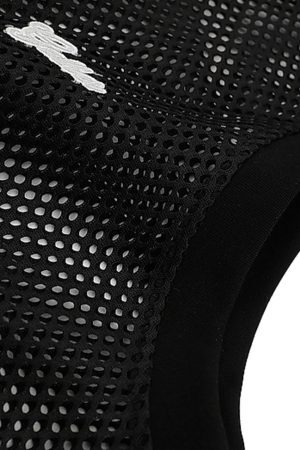 Concert Outfit Hollow Sports Mesh Embroidered Letters Vest