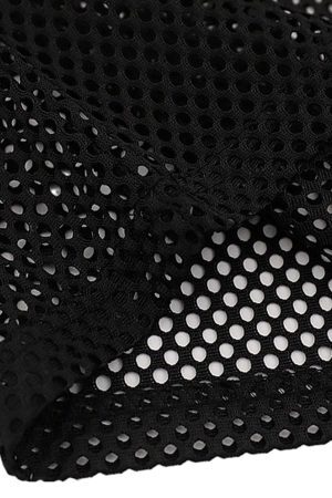 Concert Outfit Hollow Sports Mesh Embroidered Letters Vest