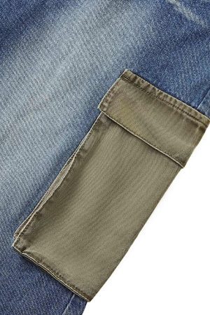 Concert Outfit Homemade Large Pocket Cargo Jeans