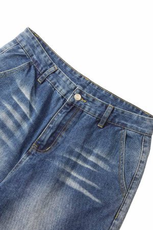 Concert Outfit Homemade Large Pocket Cargo Jeans