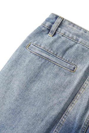 Concert Outfit Homemade Large Pocket Cargo Jeans