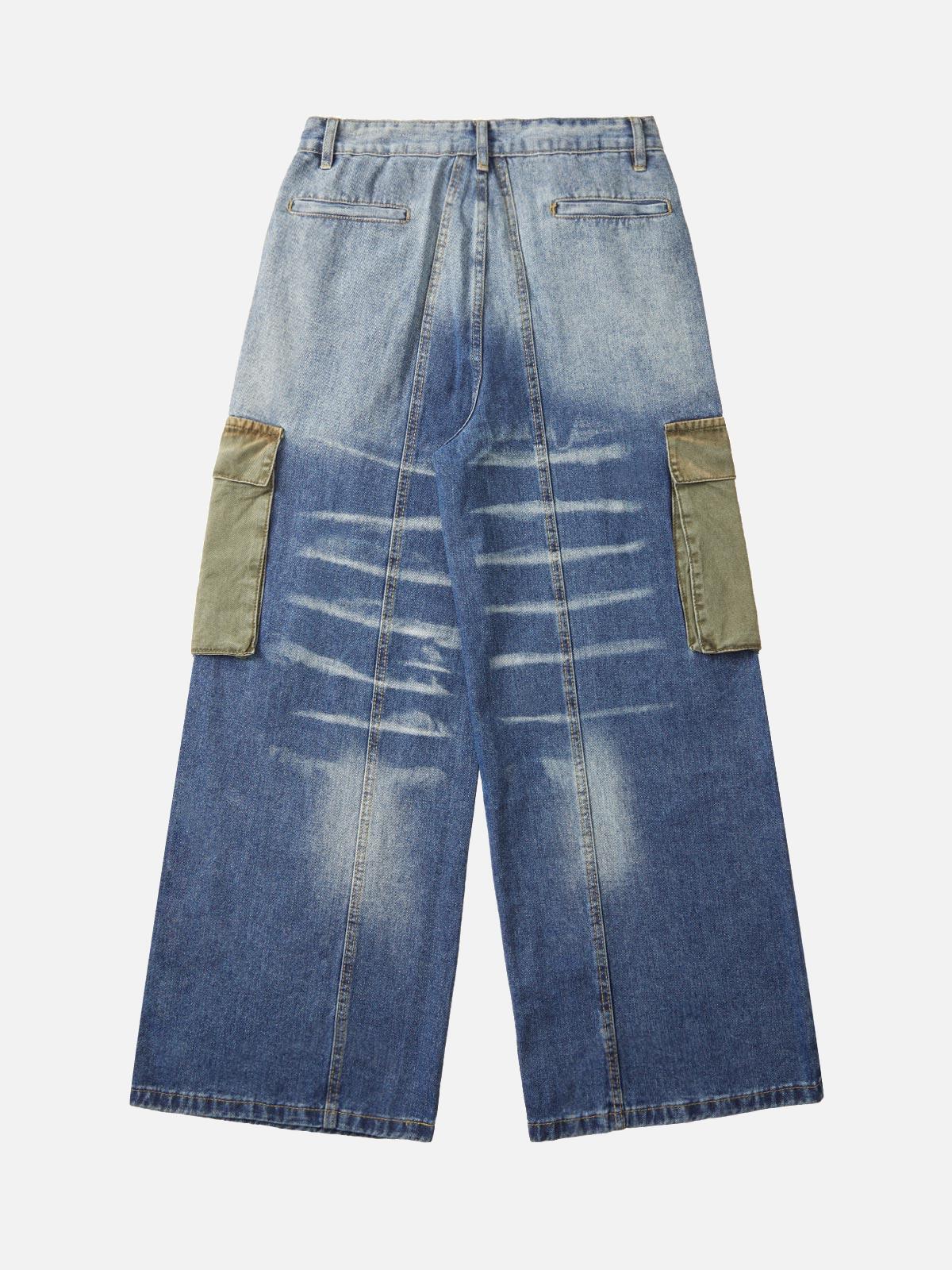 Concert Outfit Homemade Large Pocket Cargo Jeans Concert Outfit Homemade Large Pocket Cargo Jeans