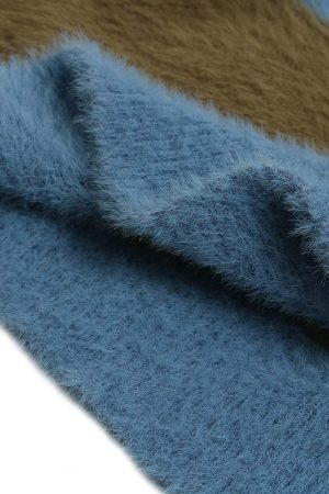 Concert Outfit Hooded Striped Knit Sweater