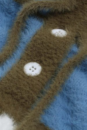 Concert Outfit Hooded Striped Knit Sweater