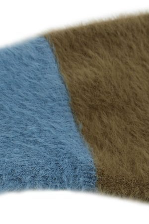 Concert Outfit Hooded Striped Knit Sweater