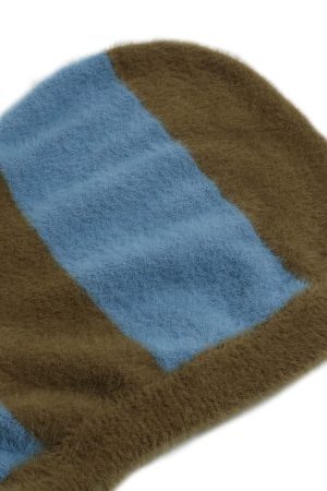 Concert Outfit Hooded Striped Knit Sweater