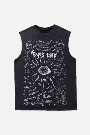 Concert Outfit Hop Vintage Aged Vest