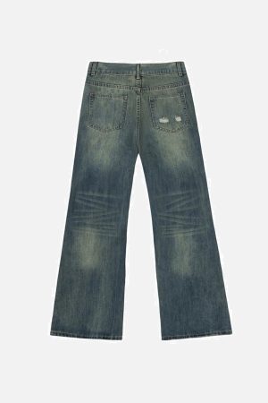 Concert Outfit Icon Graffiti Print Jeans