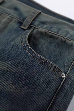 Concert Outfit Icon Graffiti Print Jeans