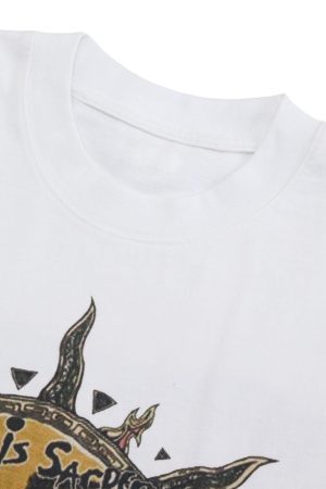 Concert Outfit Ink-Splashed Sun God Worn T-Shirt