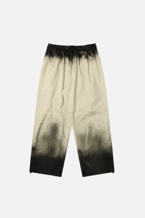 Concert Outfit Inkjet Dirty Pleated Pants