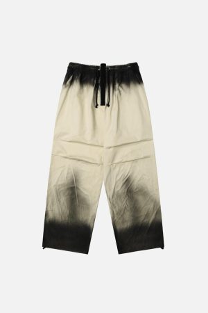 Concert Outfit Inkjet Dirty Pleated Pants