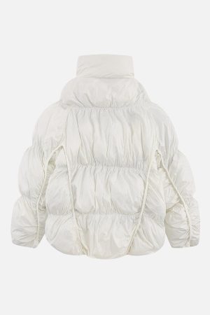 Concert Outfit Irregular Split Pleats Winter Coat