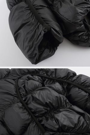 Concert Outfit Irregular Split Pleats Winter Coat