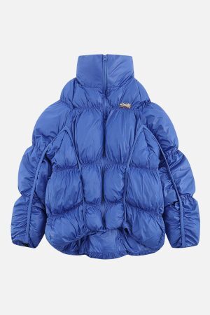 Concert Outfit Irregular Split Pleats Winter Coat