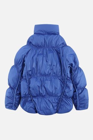 Concert Outfit Irregular Split Pleats Winter Coat