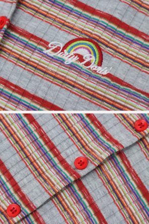 Concert Outfit Irregular Stripes Tee