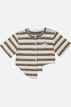 Concert Outfit Irregular Stripes Tee