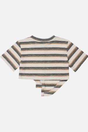 Concert Outfit Irregular Stripes Tee