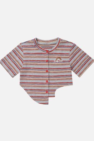 Concert Outfit Irregular Stripes Tee