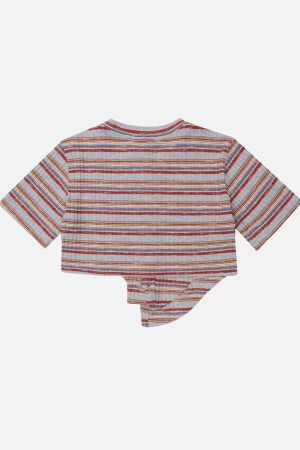 Concert Outfit Irregular Stripes Tee