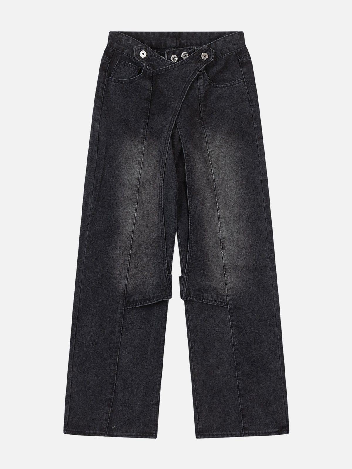 Concert Outfit Irregular Waist Wide Leg Jeans Concert Outfit Irregular Waist Wide Leg Jeans