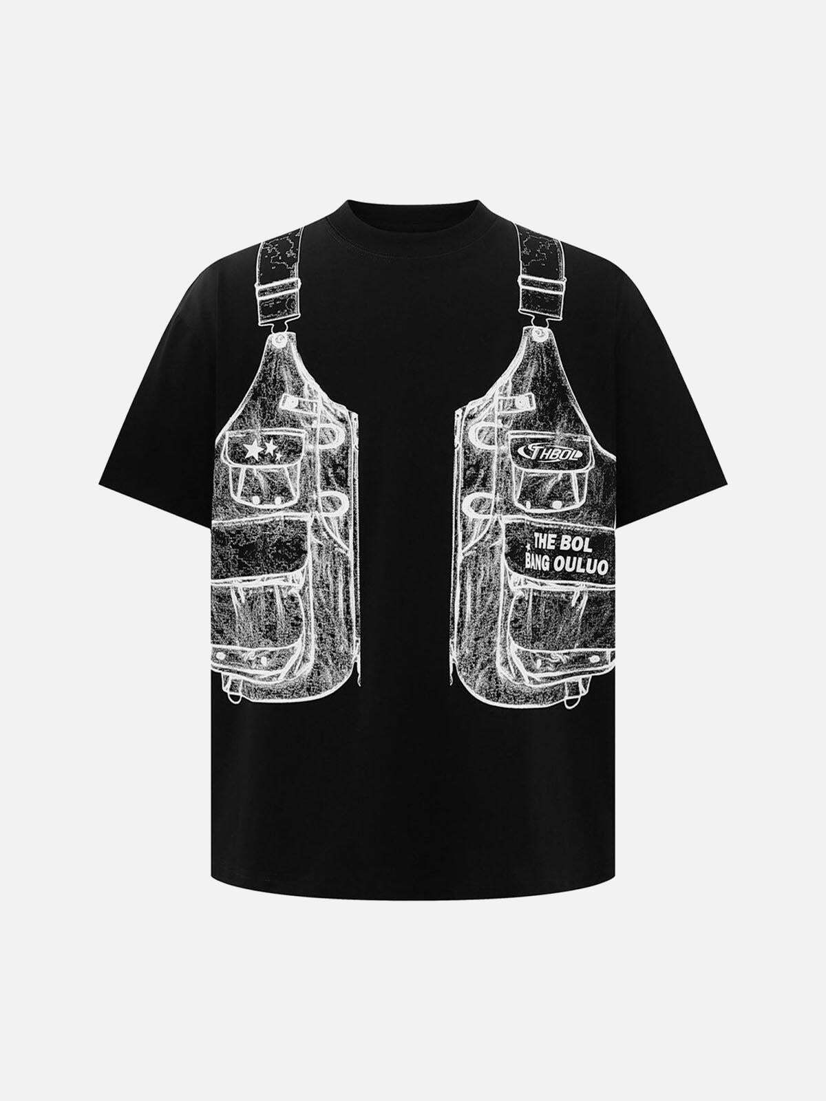 Concert Outfit Jacket Print Graphic T-Shirt Concert Outfit Jacket Print Graphic T-Shirt