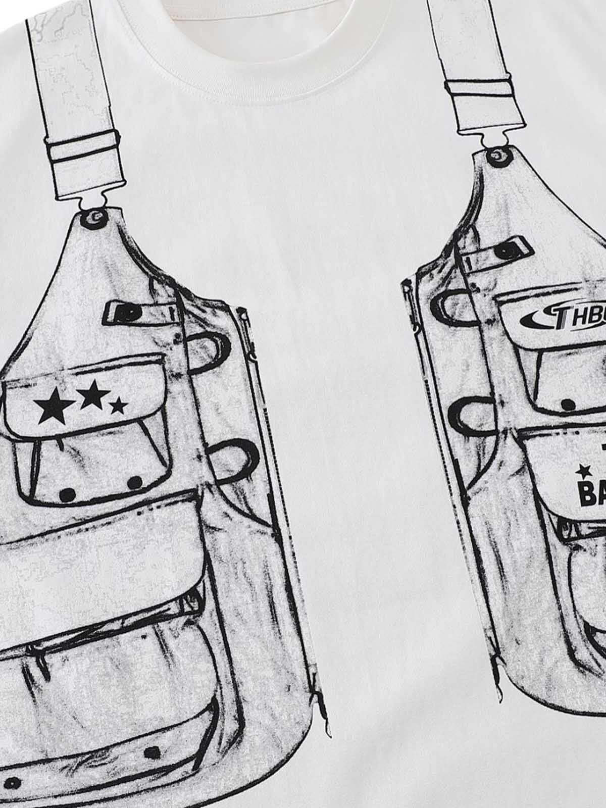 Concert Outfit Jacket Print Graphic T-Shirt Concert Outfit Jacket Print Graphic T-Shirt