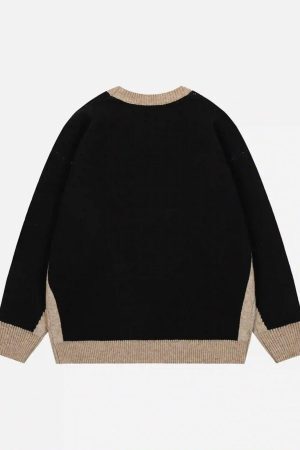 Concert Outfit Jacquard Butterfly Sweater