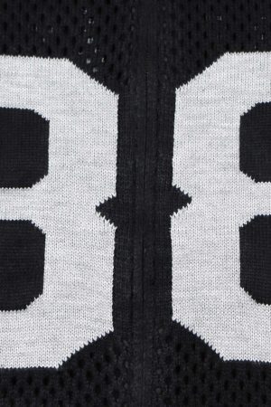 Concert Outfit Jacquard Mesh Knit Zipper Polo Sweater