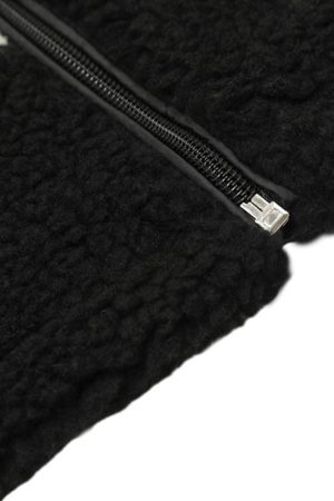 Concert Outfit Jacquard Stand Collar Sherpa Jacket