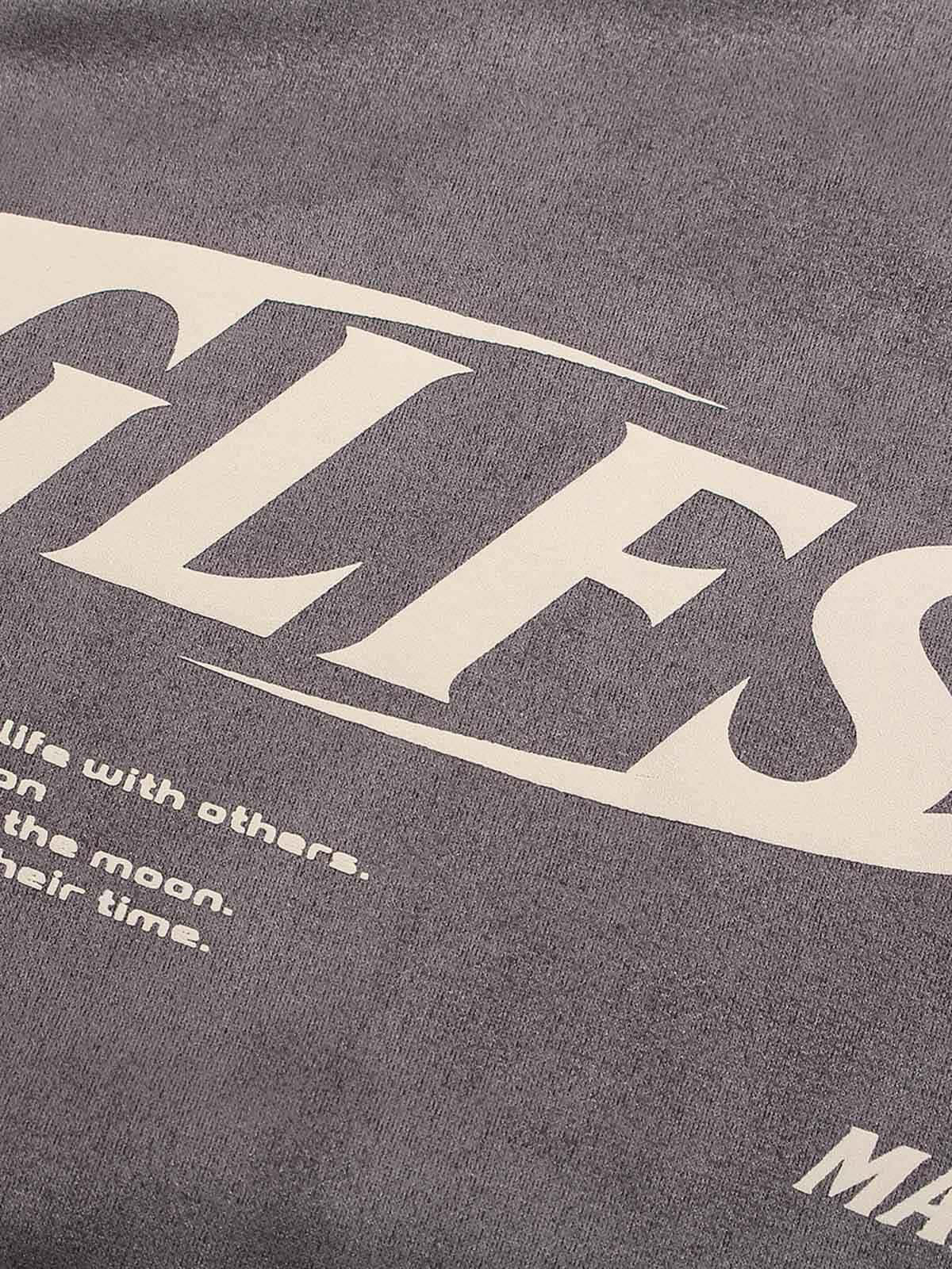 Concert Outfit Jersey Deconstructed Contrast Color Stitching Print T-Shirt Concert Outfit Jersey Deconstructed Contrast Color Stitching Print T-Shirt