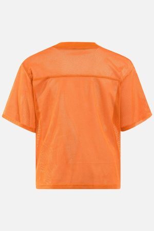 Concert Outfit Jersey Letter Print Quick Dry V-Neck T-Shirt