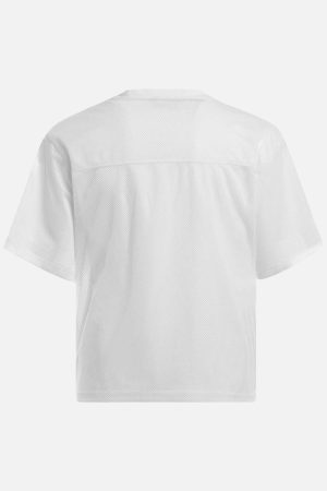 Concert Outfit Jersey Letter Print Quick Dry V-Neck T-Shirt