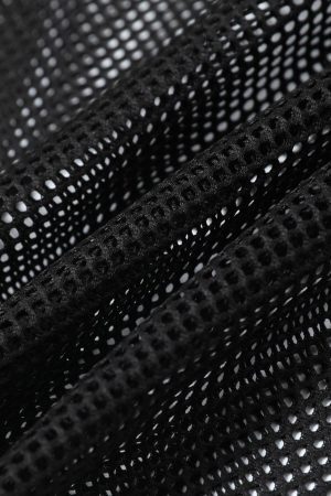 Concert Outfit Jersey Mesh Blouse Hollow T-Shirt