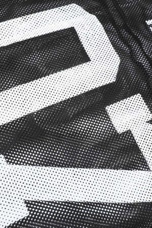 Concert Outfit Jersey Mesh Blouse Hollow T-Shirt