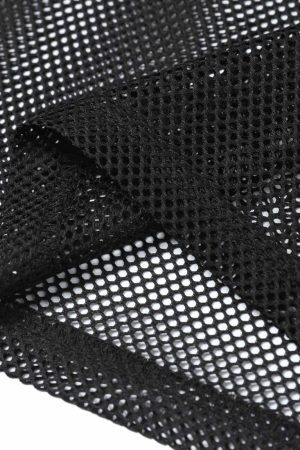 Concert Outfit Jersey Mesh Blouse Hollow T-Shirt