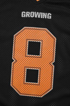 Concert Outfit Jersey Print Oversize V-Neck T-Shirt