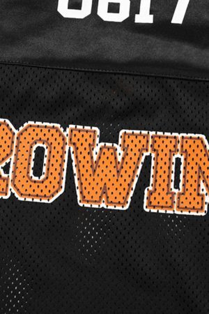 Concert Outfit Jersey Print Oversize V-Neck T-Shirt