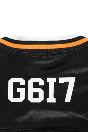 Concert Outfit Jersey Print Oversize V-Neck T-Shirt