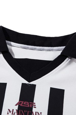 Concert Outfit Jersey Print Short-Sleeve Polo Shirt