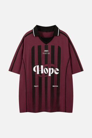 Concert Outfit Jersey Print Short-Sleeve Polo Shirt