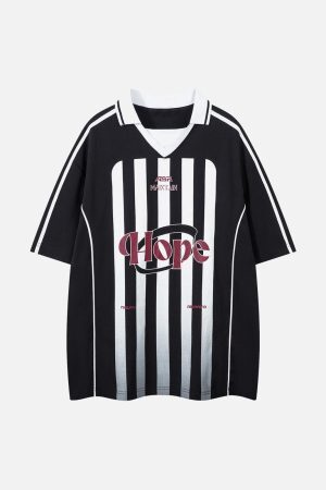 Concert Outfit Jersey Print Short-Sleeve Polo Shirt